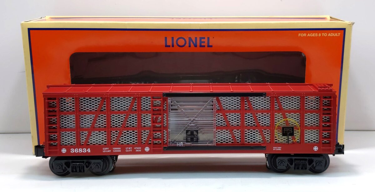 Lionel 6-36834 O Gauge Santa Fe Transparent Instruction Car