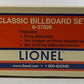 Lionel 6-37826 O Classic Travel Billboard (Set of 3) LN/Box