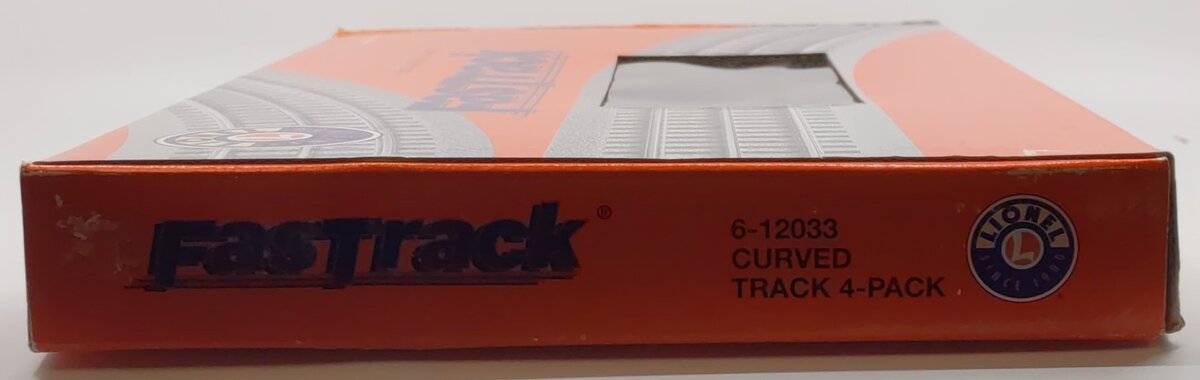 Lionel 6-12033 O36 Scale Curved Track FasTrack (Pack of 4) LN/Box