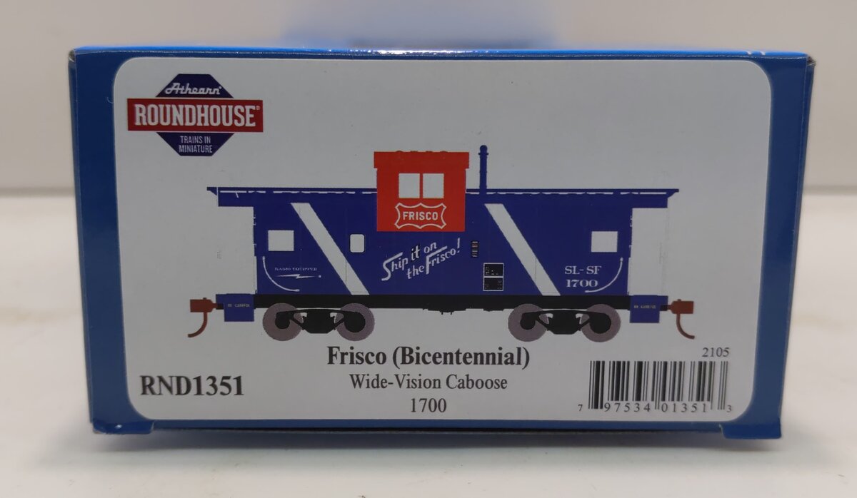 Roundhouse RND1351 HO SLSF/Bicentennial Wide Vision Caboose #1700
