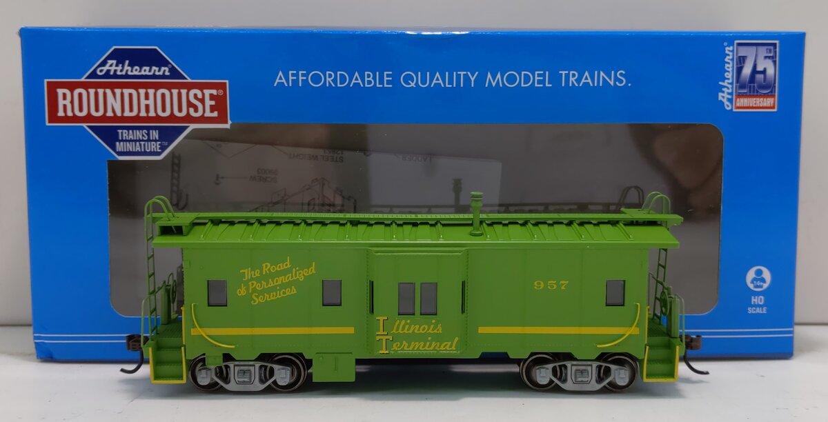 Roundhouse 90191 HO Illinois Terminal Railroad Bay Window Caboose #957