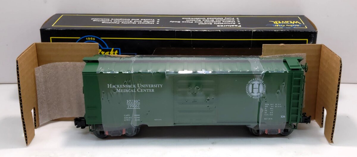 Weaver 199061 O Gauge Hackensack University PS-1 Boxcar #199061 (3-Rail) LN/Box