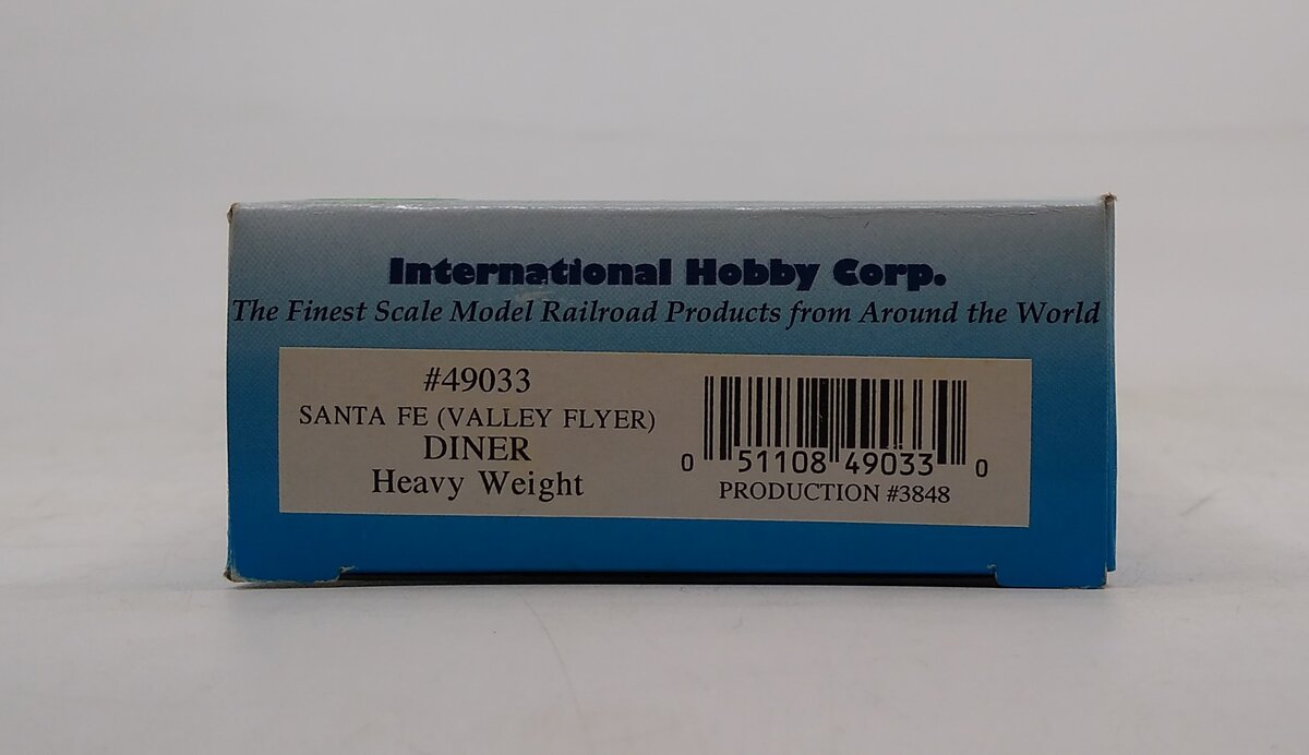 IHC 49033 HO Scale Santa Fe Heavyweight Diner