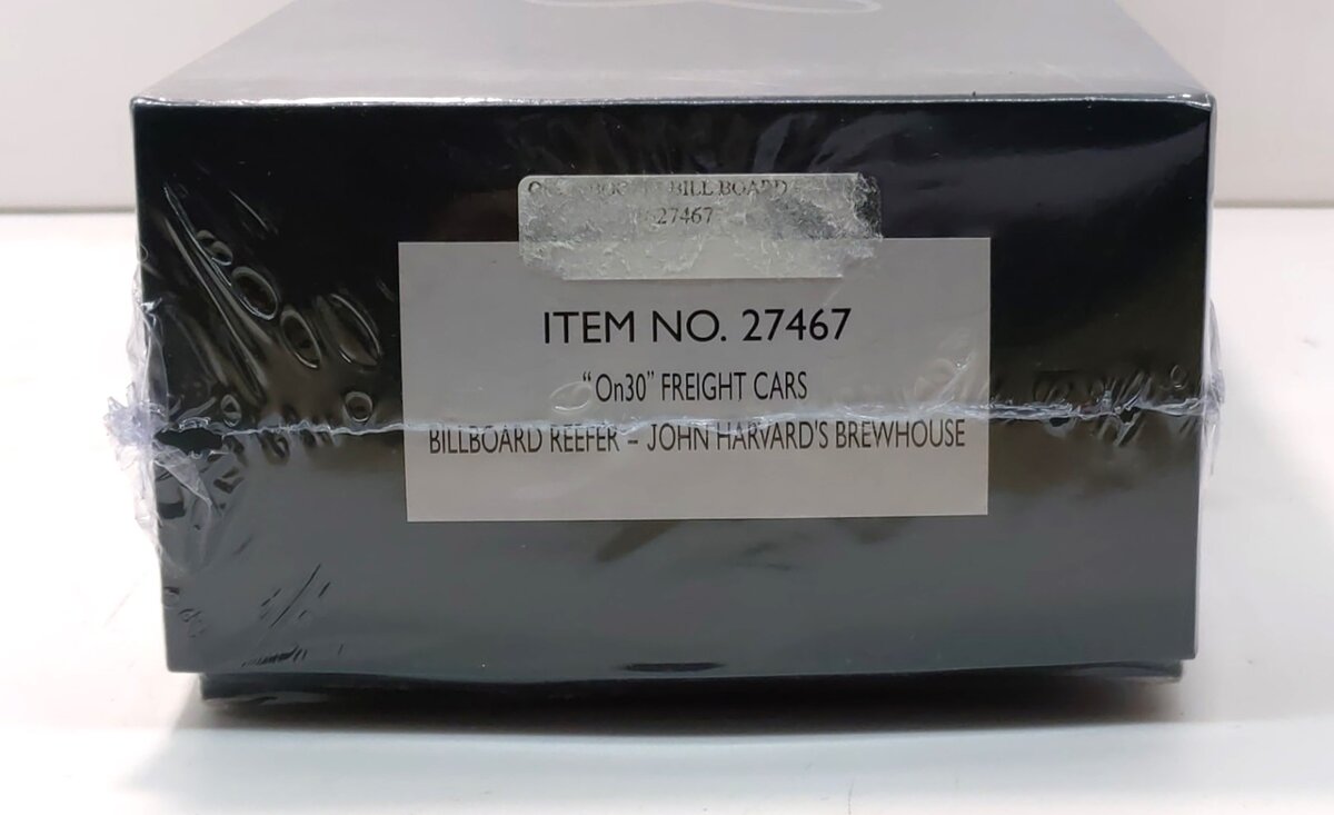 Bachmann 27467 On30 John Harvard's Brewhouse Billboard Reefer #1075