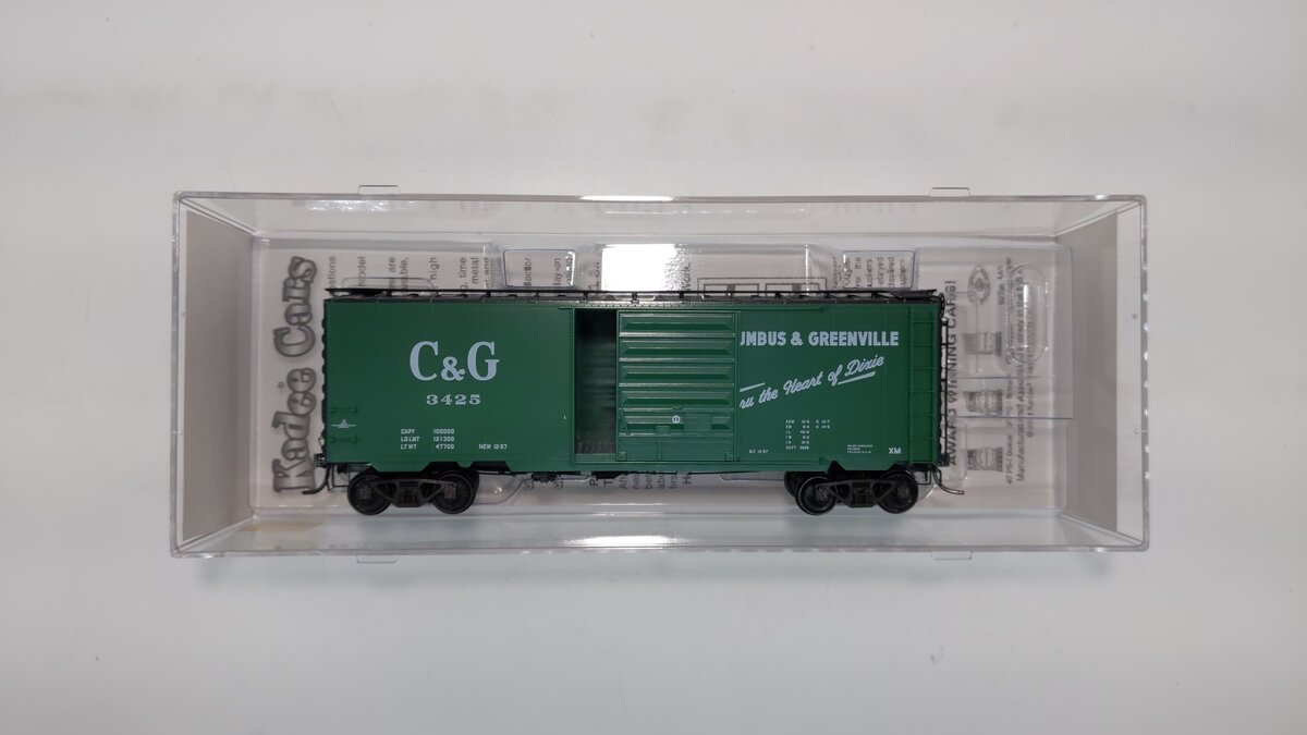 Kadee 5313 HO Columbus and Greenville 40' PS-1 Boxcar #3425