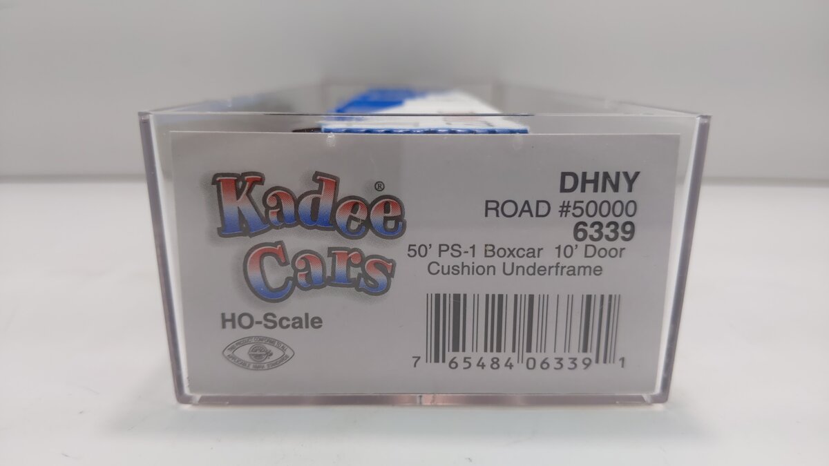 Kadee 6339 HO Scale DHNY Cushion Underframe 50' PS-1 Boxcar 10' Door #50000 NIB