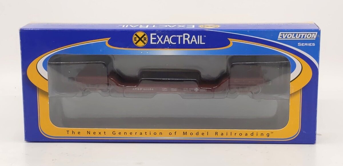 ExactRail EE-1755-3 HO Santa Fe Depressed Center Flat Car #90154 LN/Box