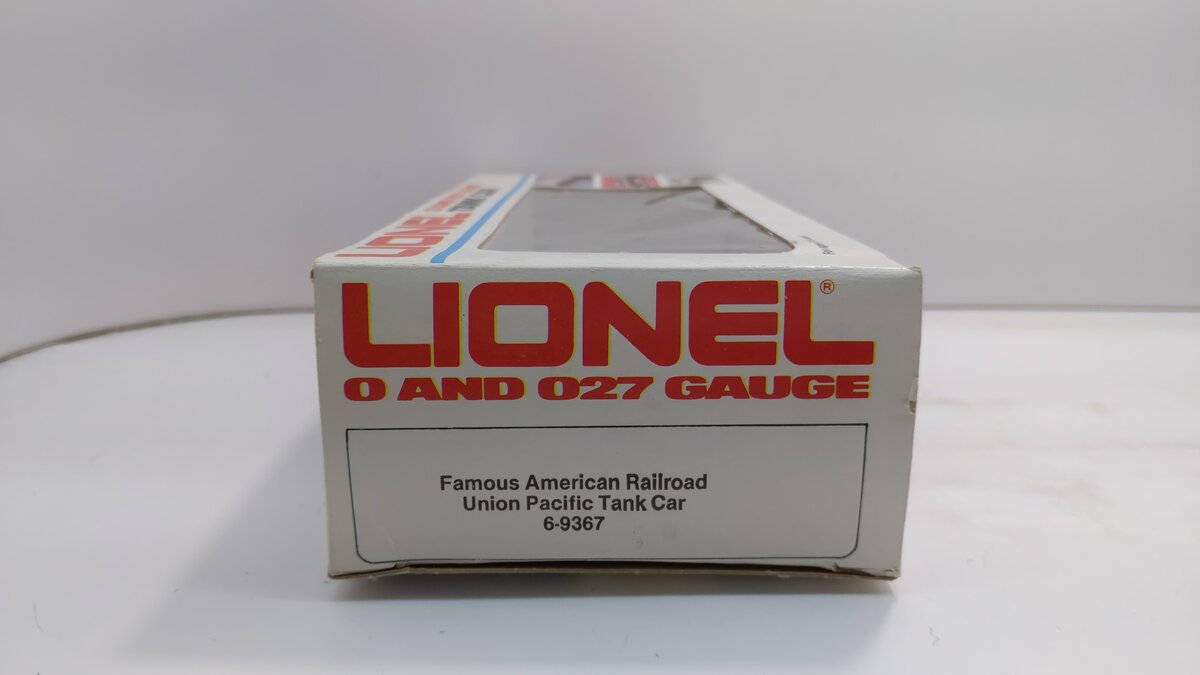 Lionel 6-9367 O Gauge Union Pacific Single Dome Tank Car #9367 VG/Box