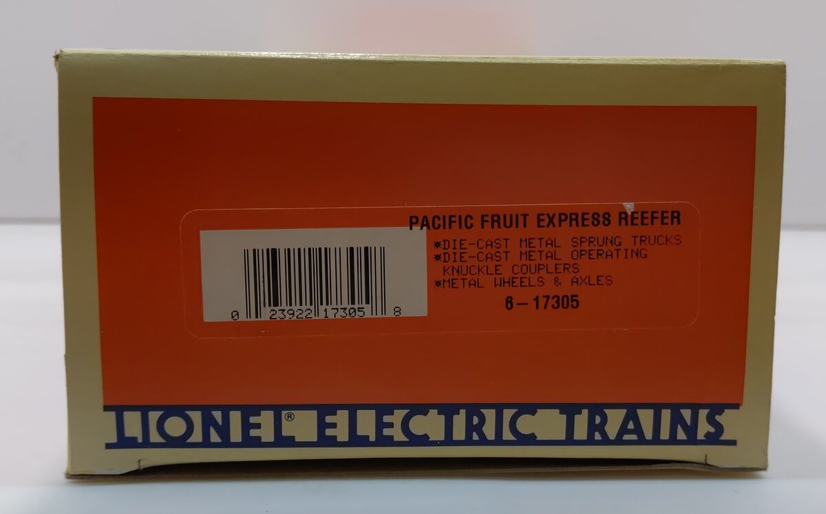 Lionel 6-17305 O Gauge Pacific Fruit Express Standard Reefer #459400 EX/Box