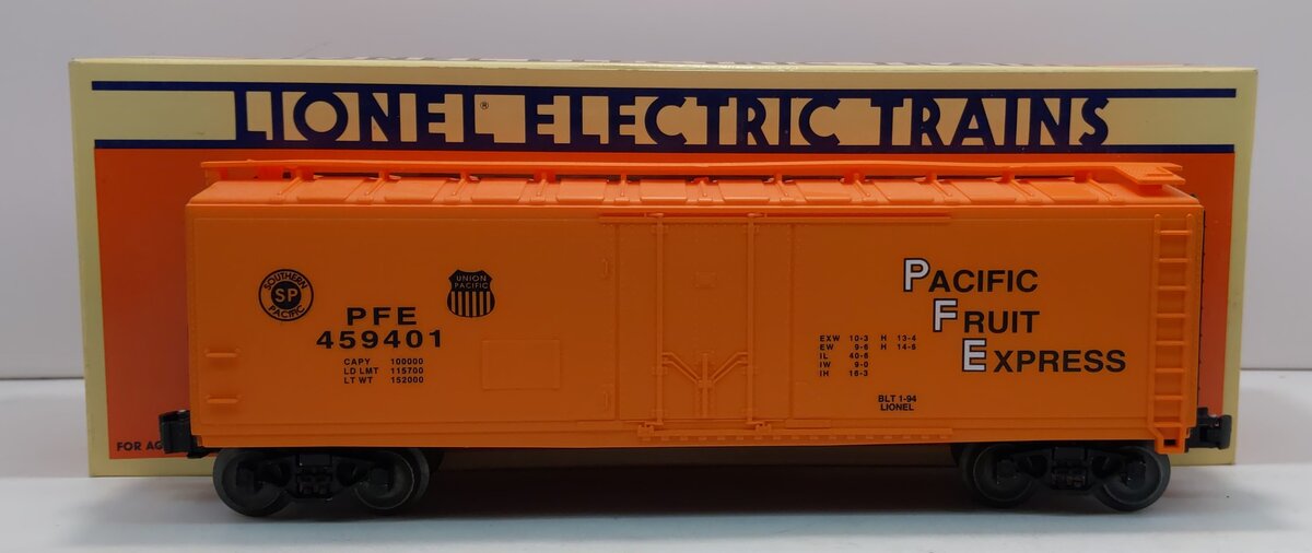 Lionel 6-17306 O Gauge Pacific Fruit Express Reefer Car #459401 NIB