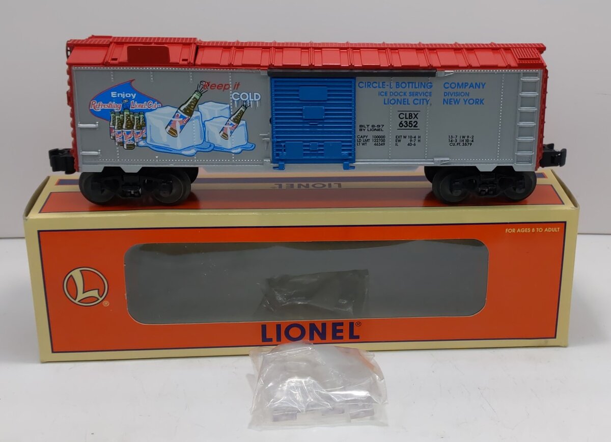 Lionel 6-19832 O Gauge Lionel Cola Ice Car #6352 LN/Box