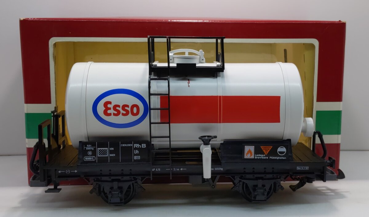 LGB 4040E G Scale Esso Short Single Dome Tank Car LN/Box