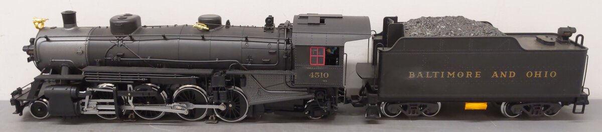 LGB 24872 G Scale Baltimore & Ohio 2-8-2 Mikado Steam Locomotive & Tender #4510 VG/Box