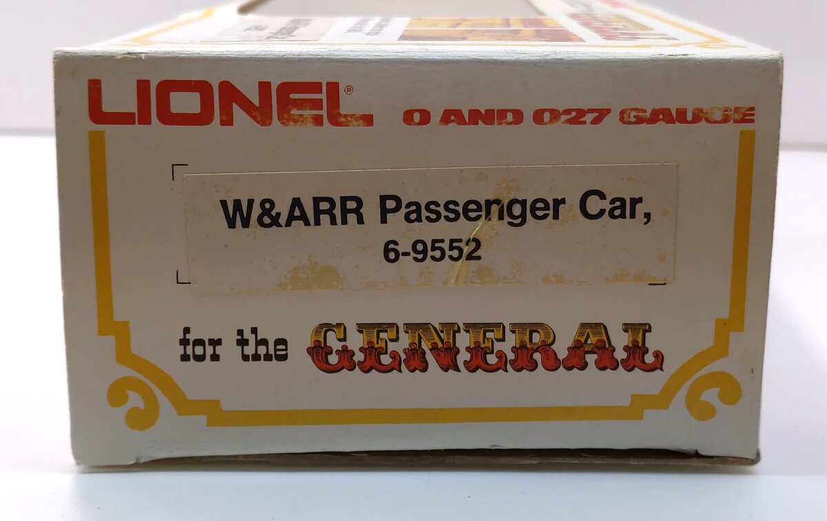 Lionel 6-9552 O Gauge Western & Atlantic Passenger Car #9552 LN/Box