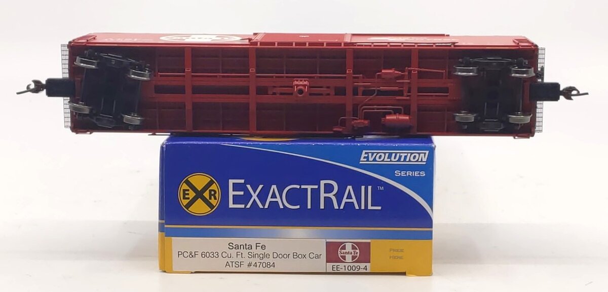 ExactRail EE-1009-4 HO Santa Fe PC&F 6033 Cu.Ft. Single Door Boxcar #47084