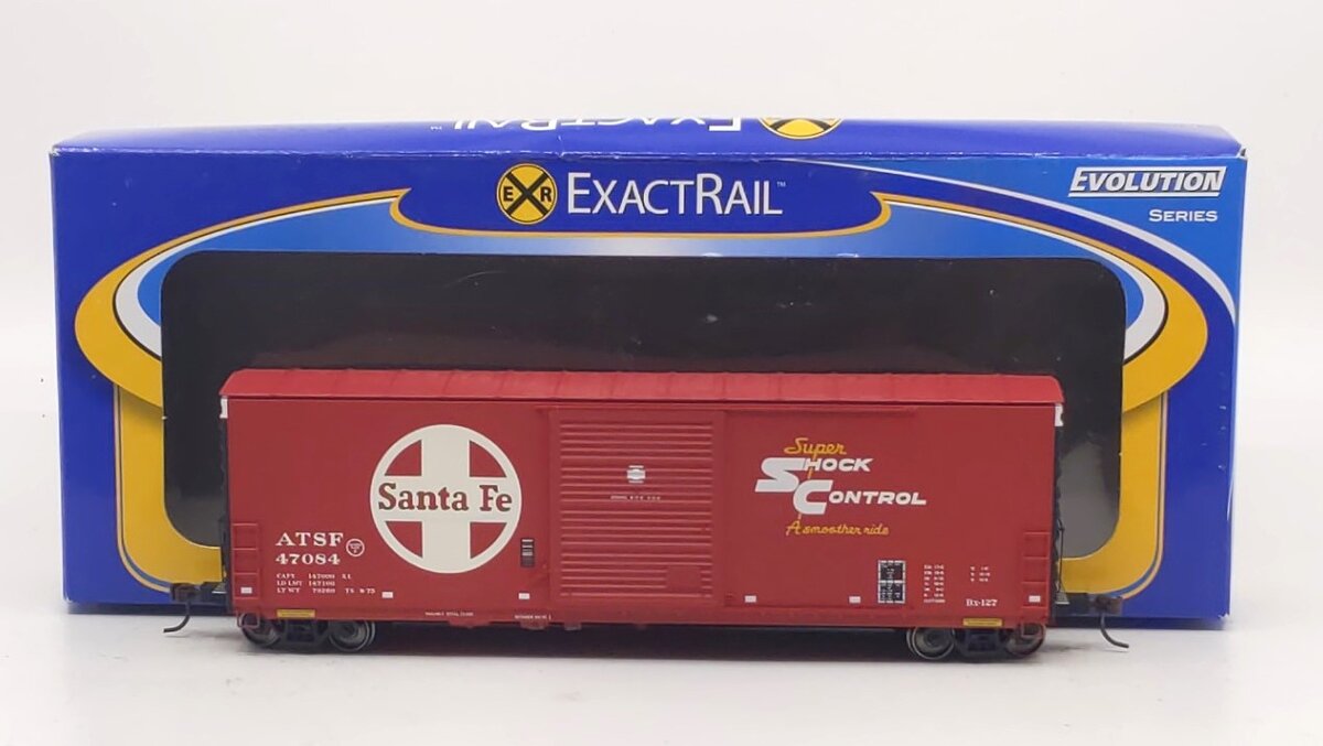 ExactRail EE-1009-4 HO Santa Fe PC&F 6033 Cu.Ft. Single Door Boxcar #47084