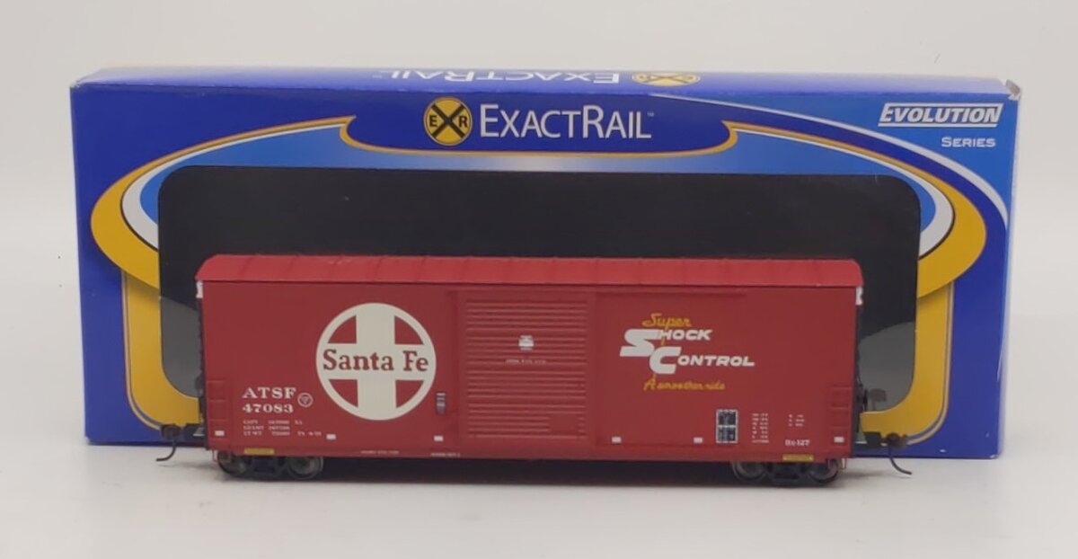 ExactRail EE-1009-3 HO Santa Fe PC&F 6033 Cu.Ft. Single Door Boxcar ATSF #47083
