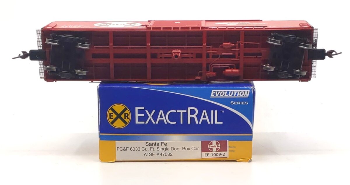 ExactRail EE-1009-2 HO Santa Fe PC&F 6033 Cu.Ft. Single Door Boxcar ATSF #47082
