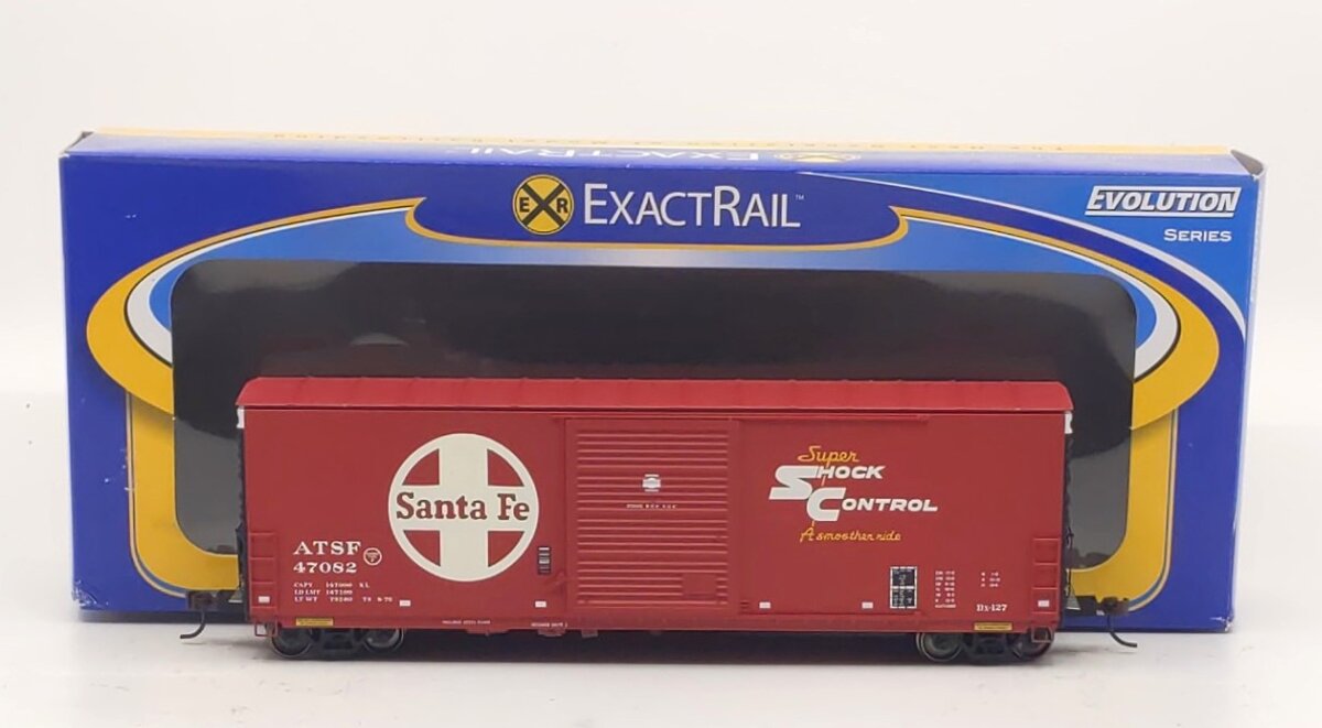 ExactRail EE-1009-2 HO Santa Fe PC&F 6033 Cu.Ft. Single Door Boxcar ATSF #47082