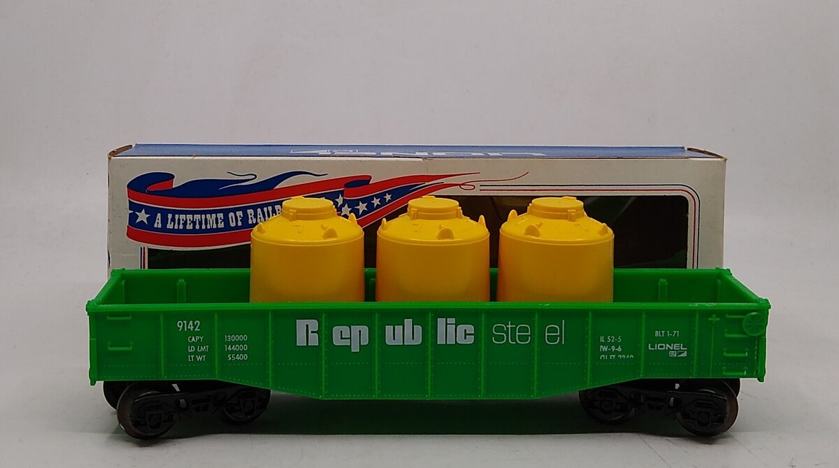 Lionel 6-9142 O-Gauge Republic Steel Gondola