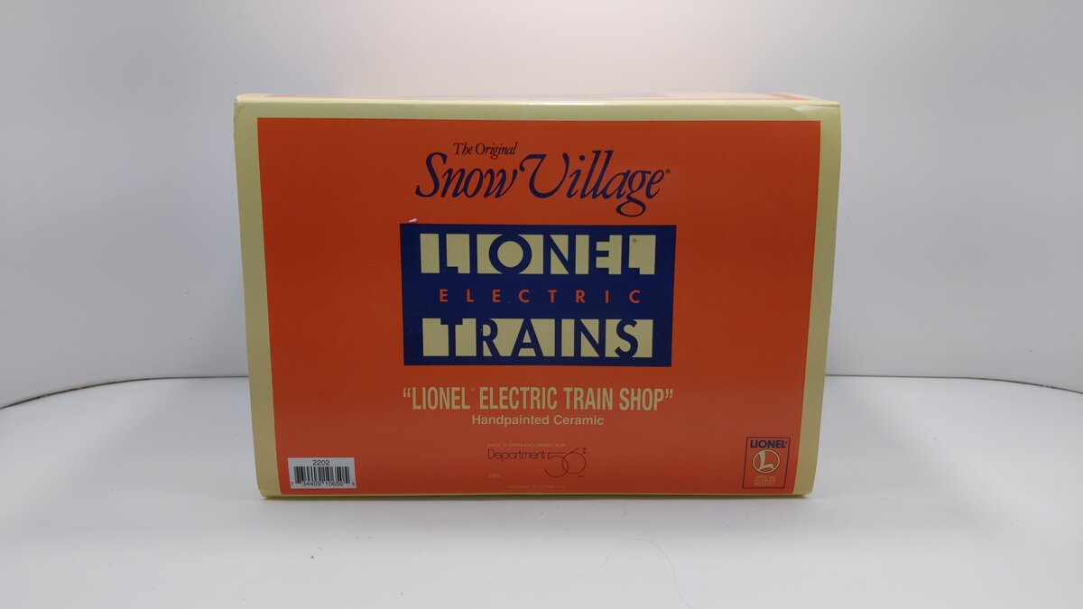 Dept 56 2202 Lionel Electric Train Shop NIB