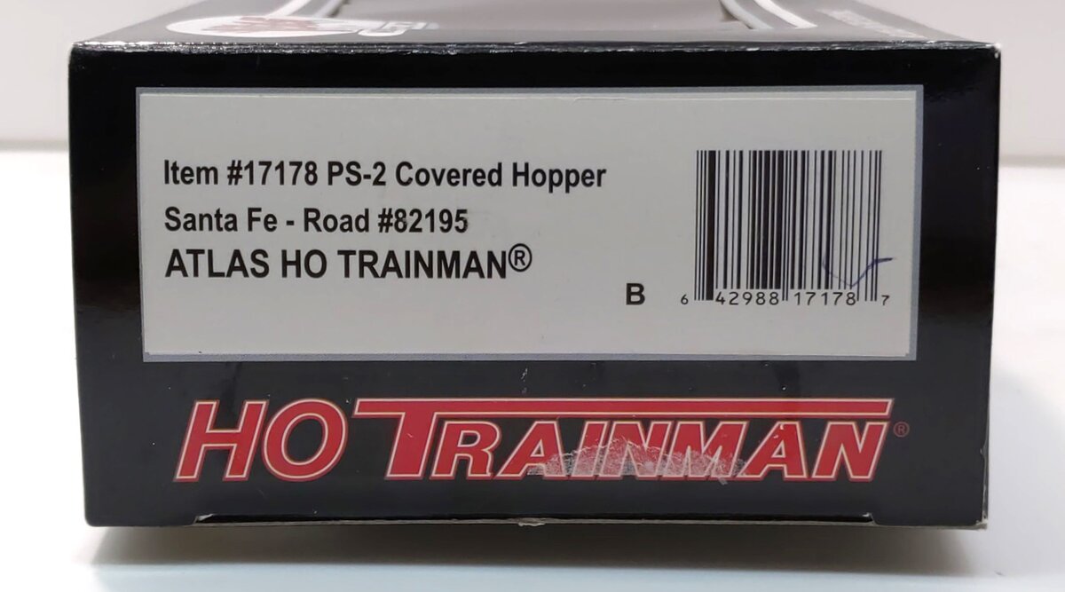 Atlas 17178 HO Santa Fe PS2 Covered Hopper #82195