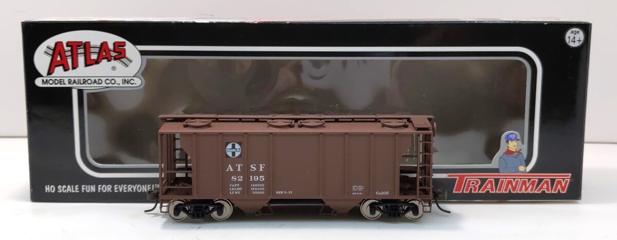 Atlas 17178 HO Santa Fe PS2 Covered Hopper #82195