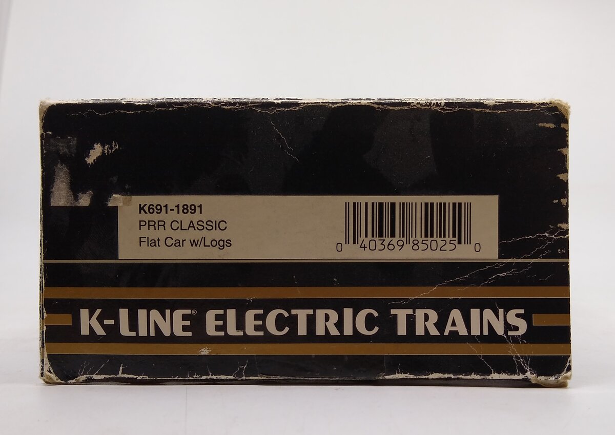 K-Line K691-1891 Pennsylvania Flatcar w/Stakes LN/Box