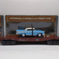 MTH 33-7602 O Gauge Southern Pacific Flatcar w/ 57 Chevy LN/Box