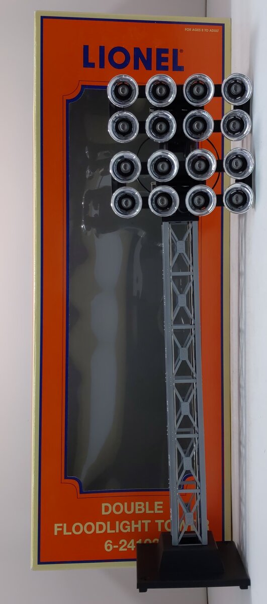 Lionel 6-24103 O 16 Lamp Double Floodlight Tower LN/Box