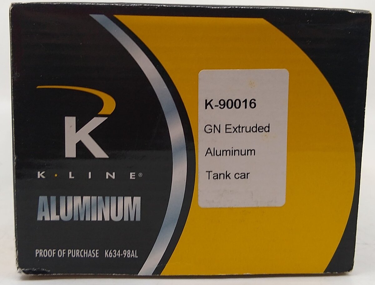K-Line K90016 O Gauge Great Northern Extruded Aluminum Tank Car #100040 LN/Box
