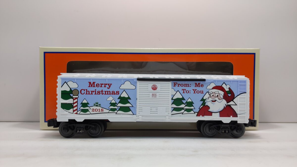 Lionel 6-84747 O Gauge 2018 Christmas Boxcar EX/Box