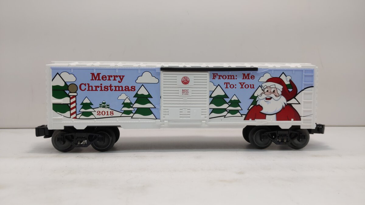 Lionel 6-84747 O Gauge 2018 Christmas Boxcar EX/Box