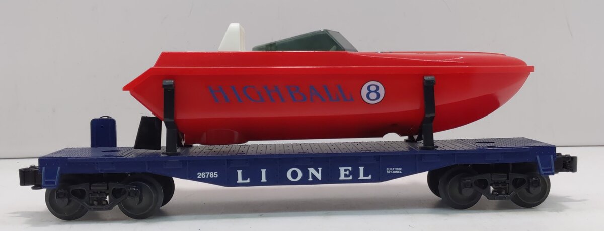 Lionel 6-26785 O Gauge Flatcar w/Power Boat