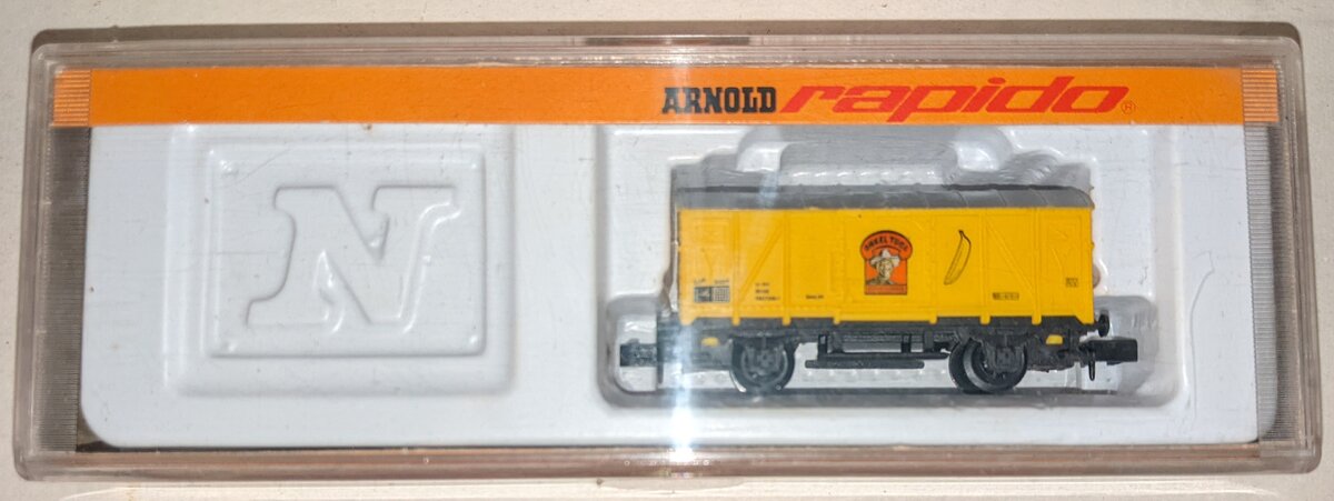 Arnold 0511 N Scale German Railroad Uncle Tuca Banana Car LN/Box