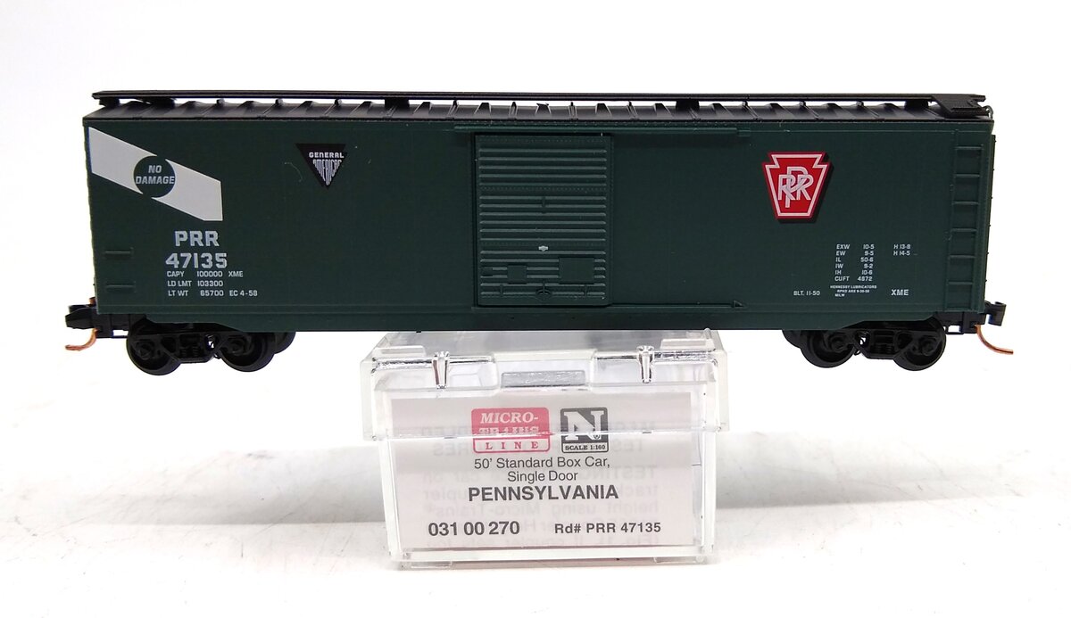 Micro-Trains 03100270 N Pennsylvania 50' Single Sliding Door Boxcar #47135