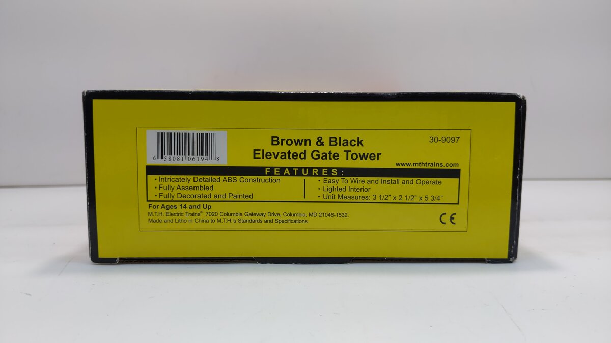 MTH 30-9097 O Gauge Brown & Black Elevated Gate Tower