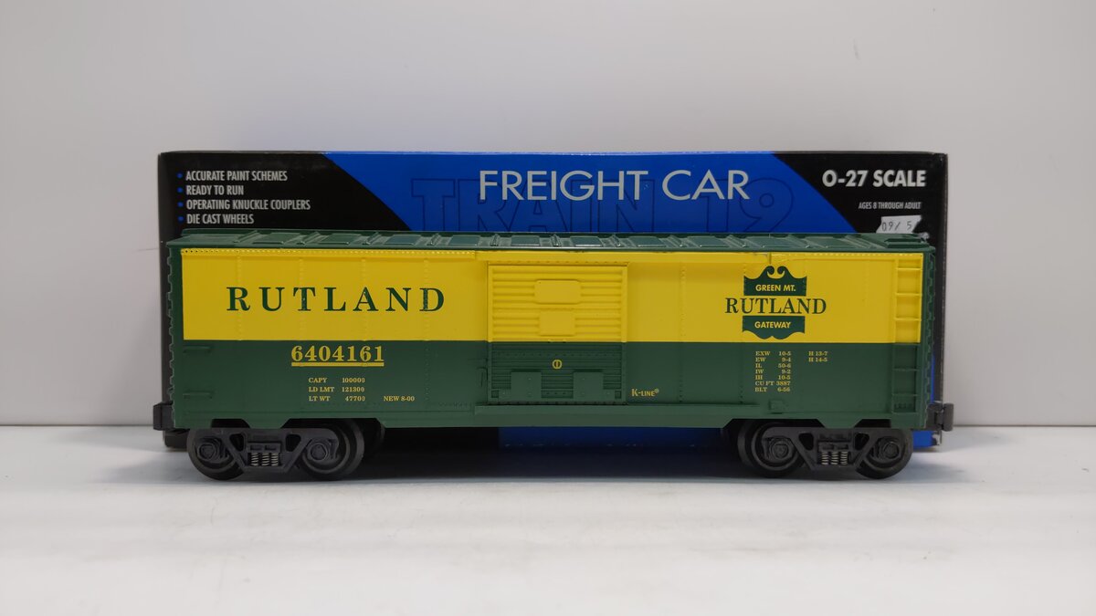 K-Line K640-4161 O Rutland Classic Boxcar #6404161 LN/Box