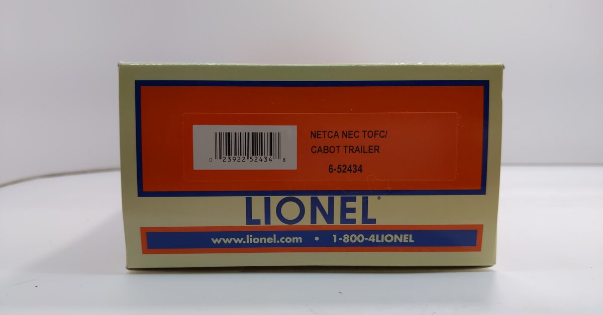 Lionel 6-52434 O Gauge NETCA Cabot Cheese Flatcar w/Trailer LN/Box