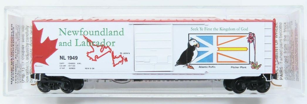 Micro-Trains 07700163 N Newfoundland & Labrador 50' Single Door Boxcar #1949 LN/Box