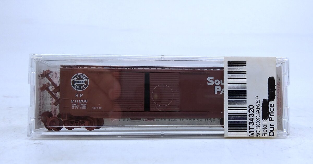Micro-Trains 03400320 N Southern Pacific 50' Standard Double Door Boxcar #211206 NIB