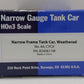 Blackstone Models B340611W HOn3 Weathered CYCX Narrow Frame Tank Car #64 LN/Box