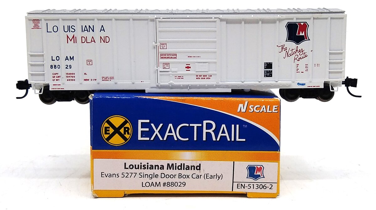 Exact Rail EN-51306-3 N LOAM Evans 5277 Single Door Box Car (Early) #88029 LN/Box