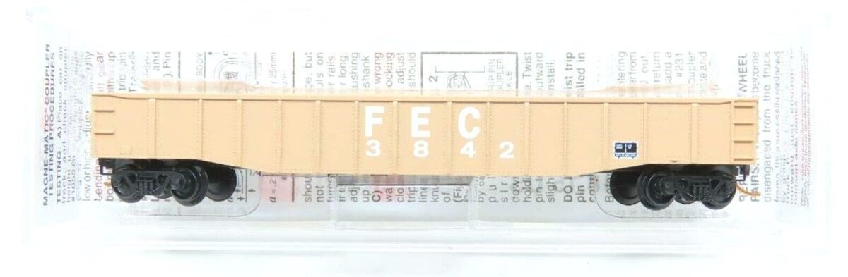 Micro-Trains 10500516 N FEC 50' Steel Sides Fixed End Gondola w/Load #3842 LN/Box