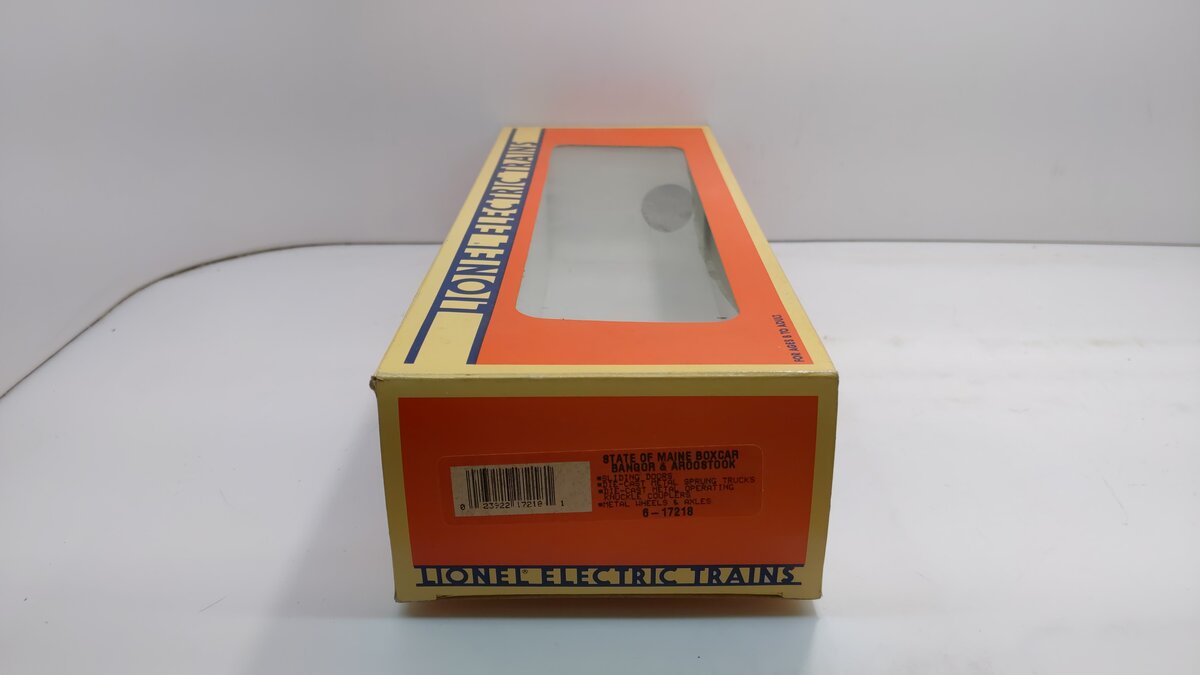 Lionel 6-17218 O Gauge State of Maine Bangor & Aroostook Boxcar #2184 EX/Box