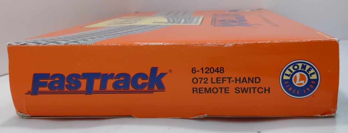 Lionel 6-12048 O72 Left Hand Remote-Control FasTrack Switch Turnout EX/Box