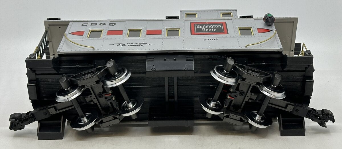 Aristo-Craft 42102 G Scale Burlington Illuminated Caboose w/Metal Wheels NIB