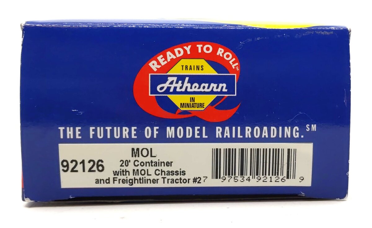 Athearn 92126   1:87 Freightliner Tractor #2 with MOL 20' Container and Chassis