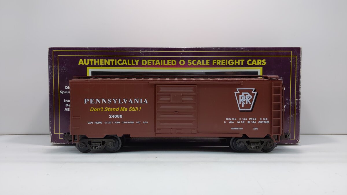 MTH 20-9302 O Gauge Pennsylvania Merchandise Service Boxcar #24086 LN/Box