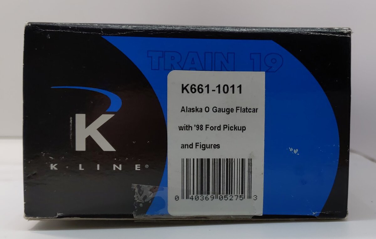K-Line K661-1011 Alaska Flatcar with Pickup LN/Box